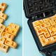 Image for article titled Gift Me This Waffle Maker That Makes Tetris Pieces That Disappear Without Any Stacking